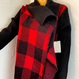 Aspen Brand Womens Buffalo Plaid Sweater size XL NWT